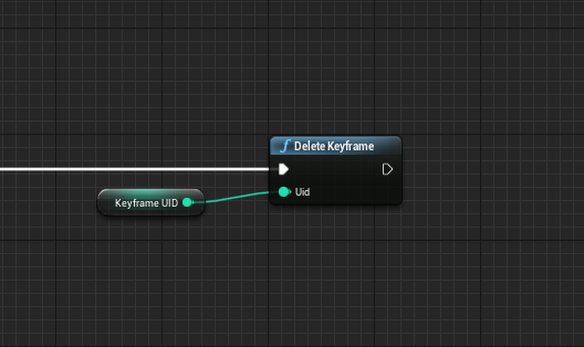 Example blueprint for the "Delete Keyframe" node.